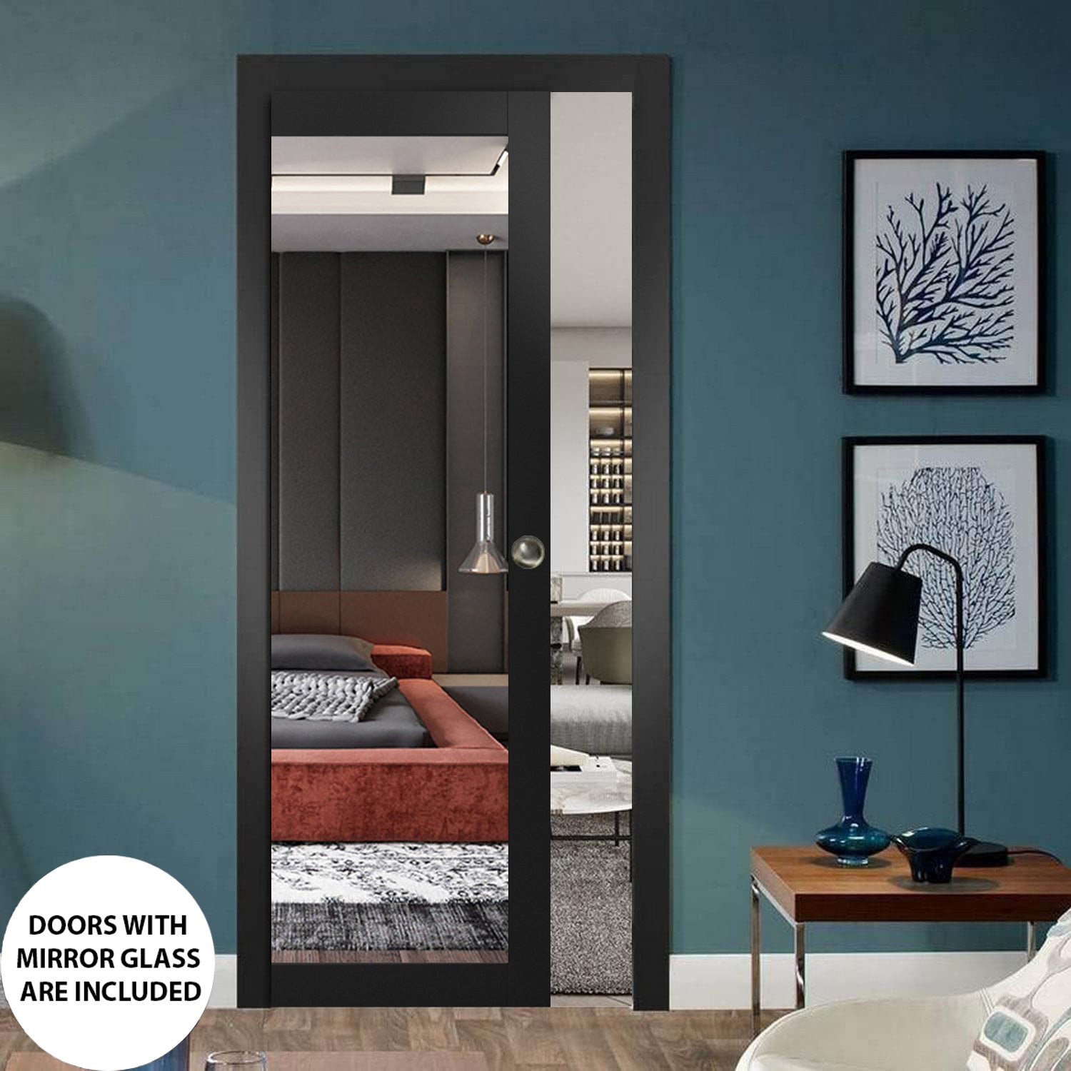 Lucia 1299 Interior Slab door view 2