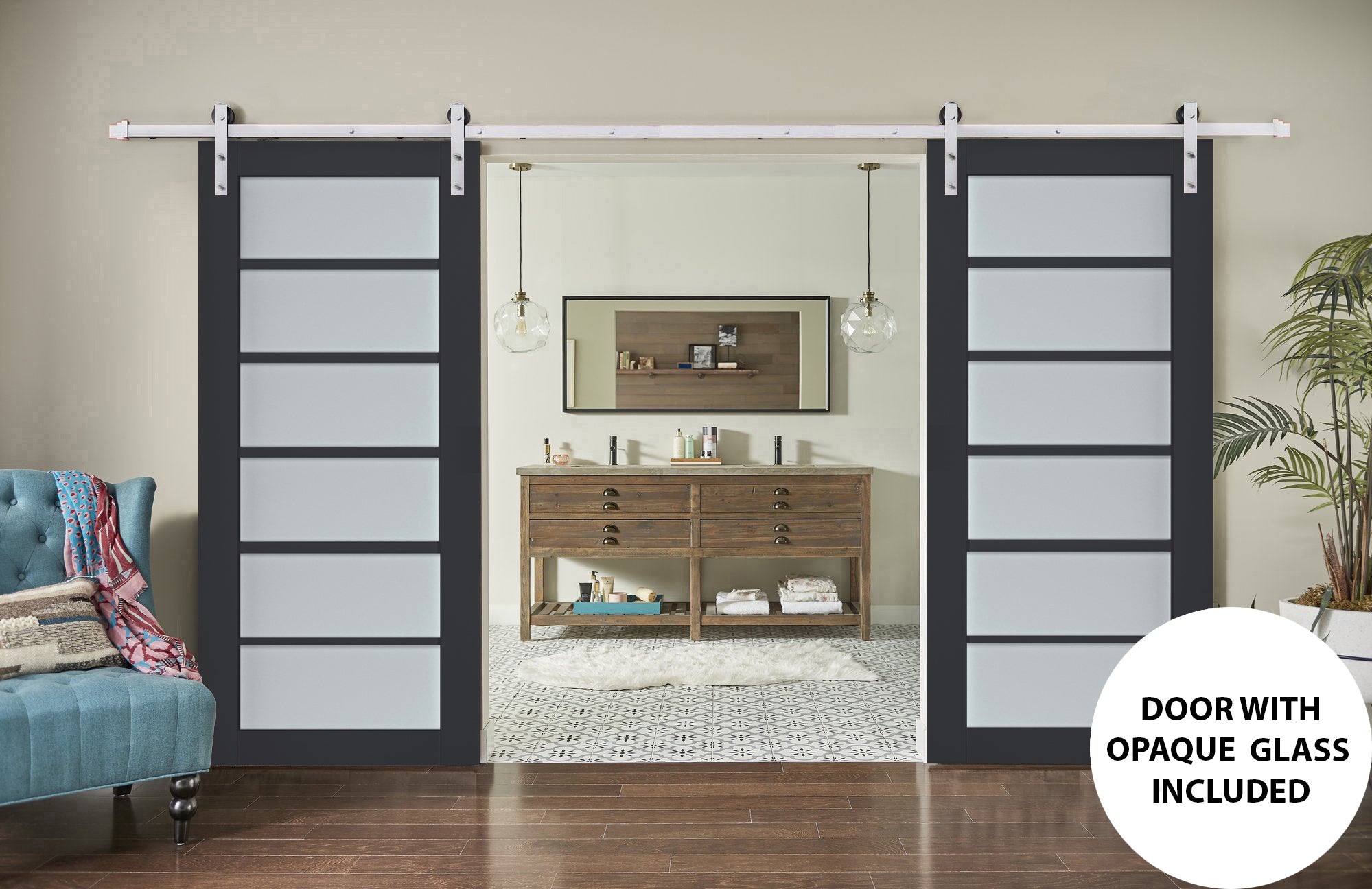 Model 7602 Interior Slab door view 4