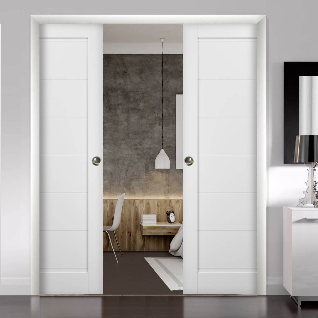 Quadro 4115 Double Pocket door view 2