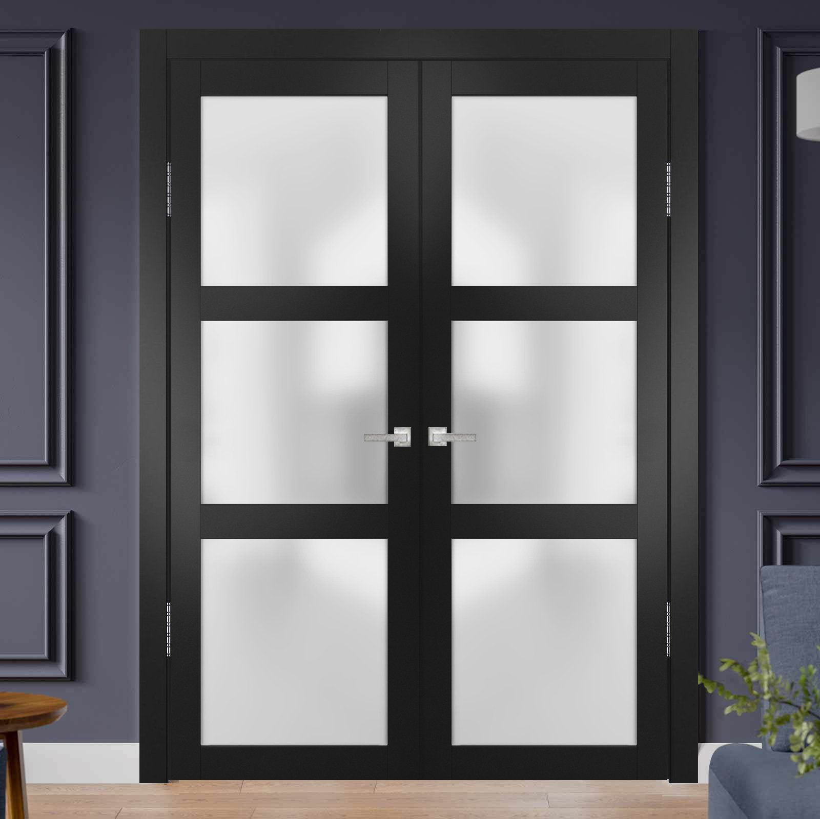 Lucia 2552 Double French Swing door view 6
