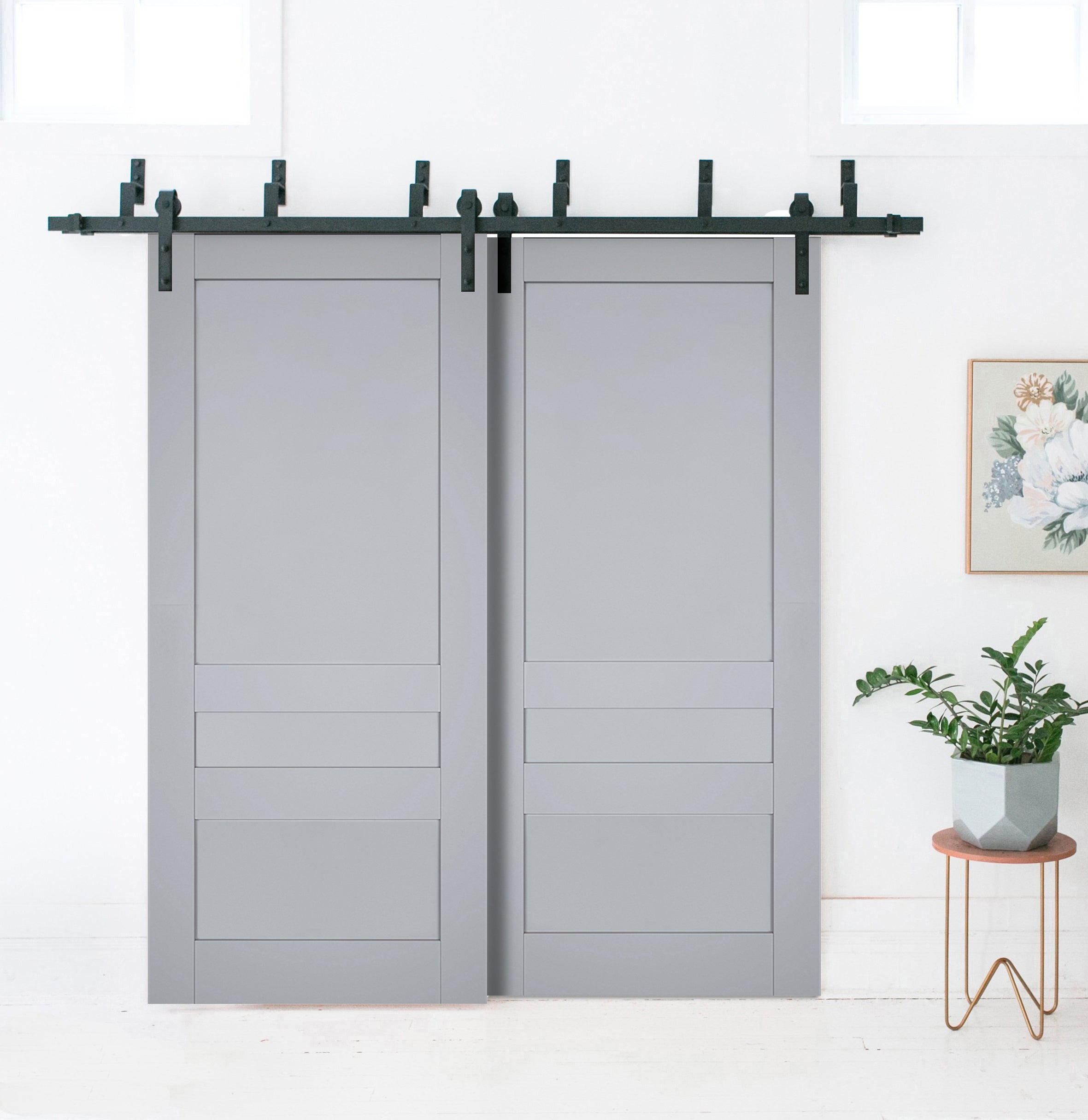 Model 7411 Double Barn — Bypass door view 6
