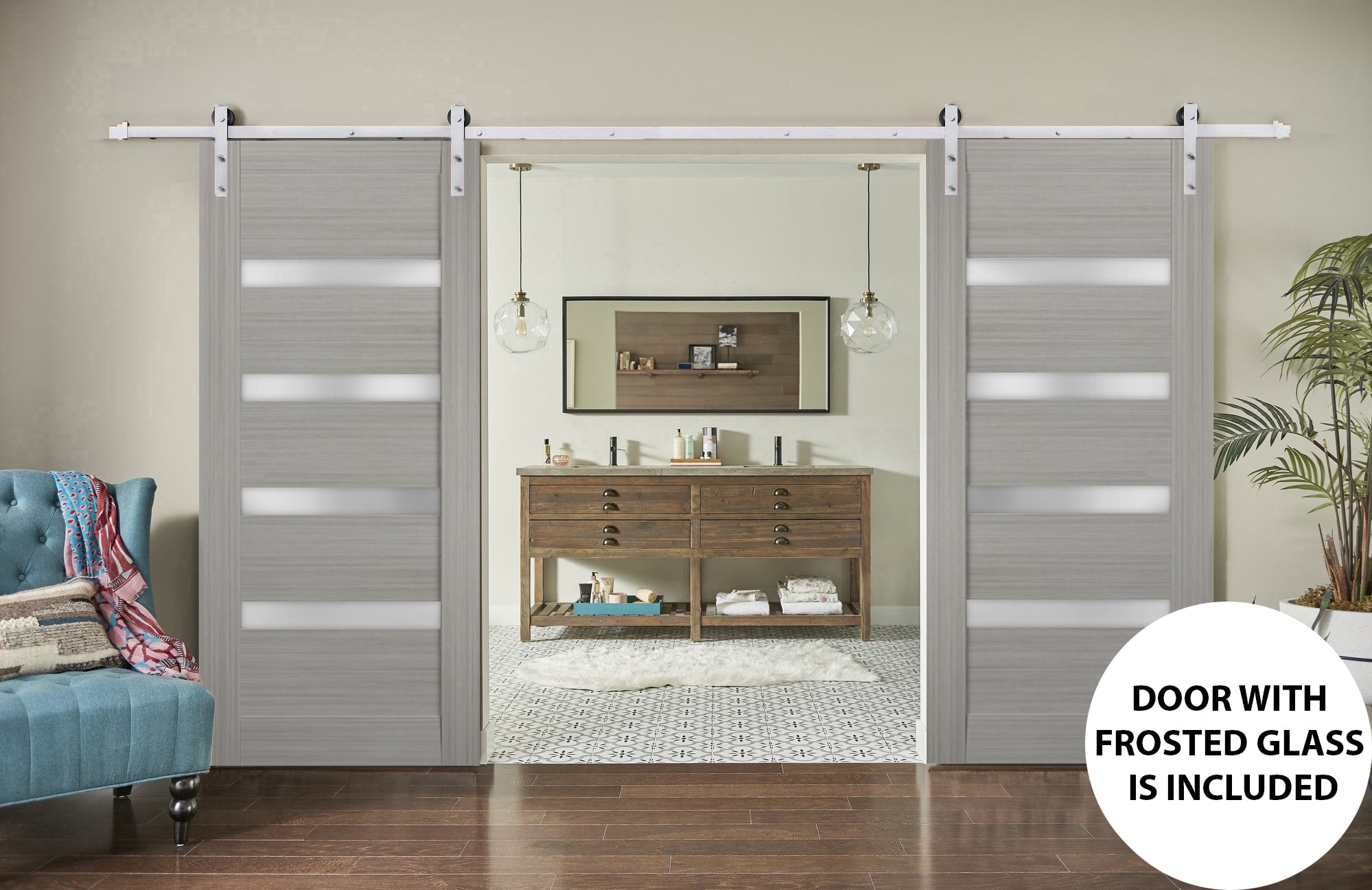 Quadro 4113 Double Barn door view 6