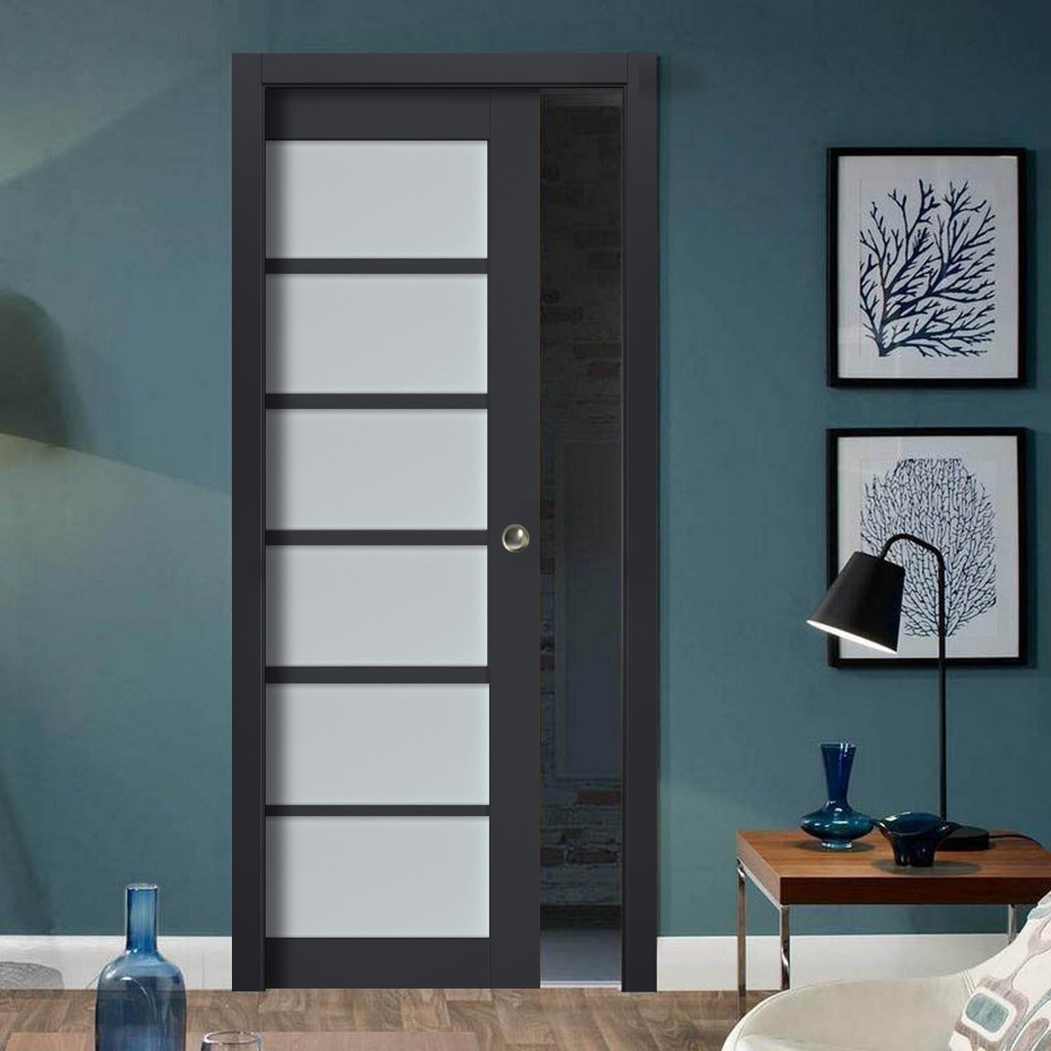 Model 7602 Pocket door view 2