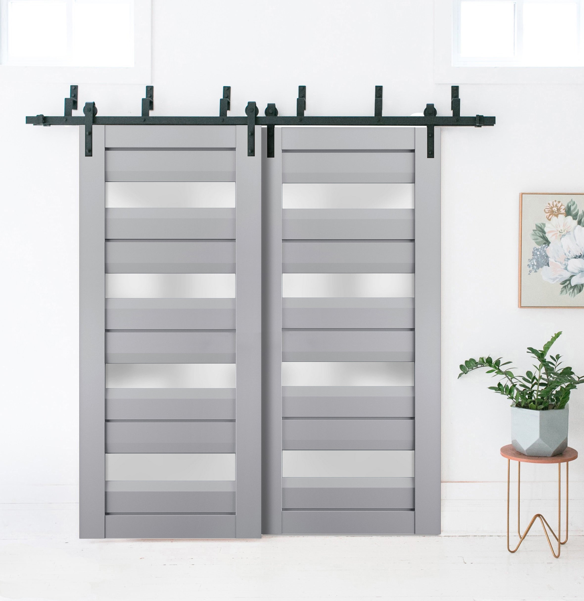 Model 7455 Double Barn — Bypass door view 6