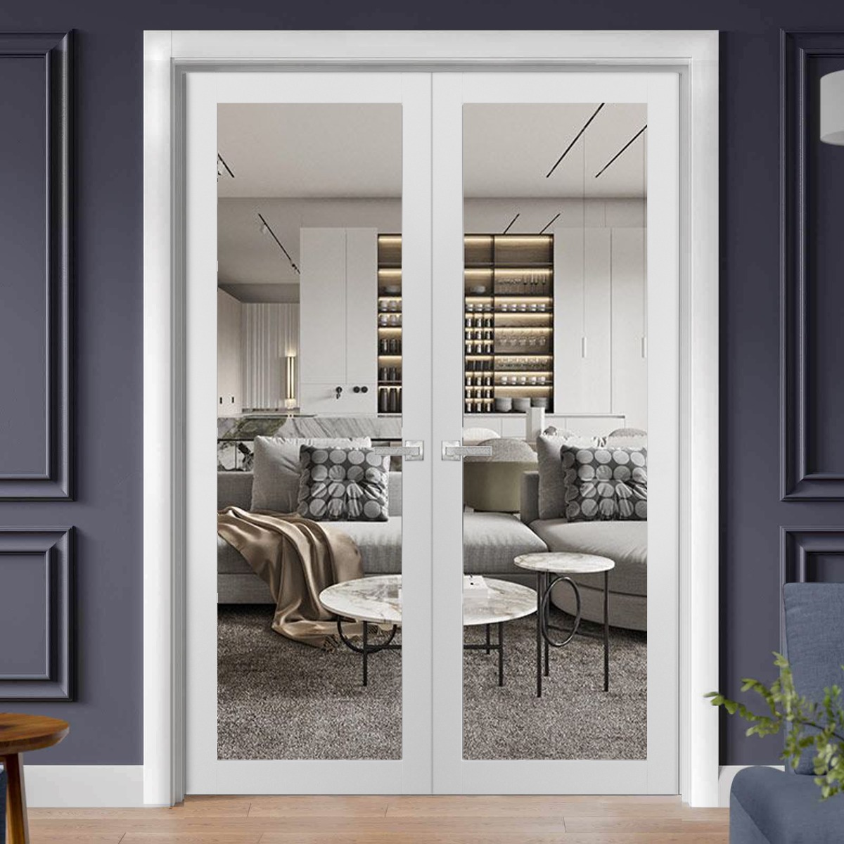 Lucia 2166 Double French Swing door view 7