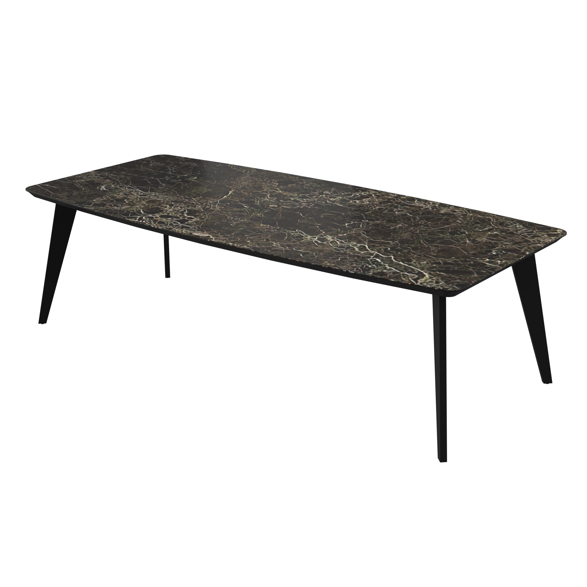 Dining Table PALERMO 102x47x29 Laminam Bianco StatuaMILAN Venato Laminam Emperador Extra