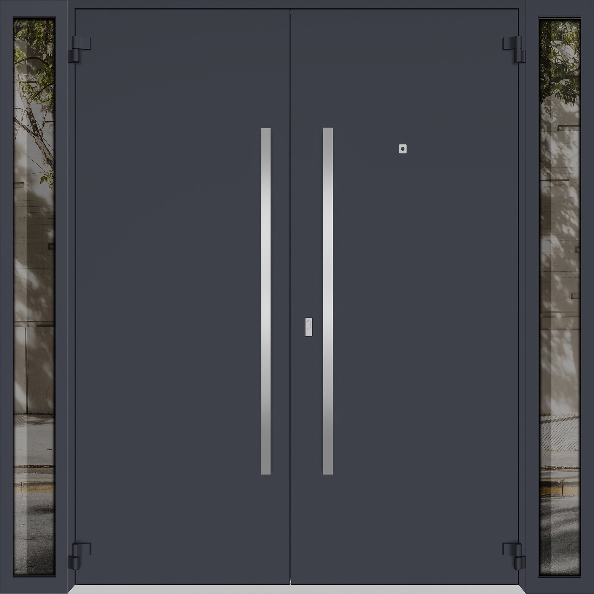 Deux 0729 Exterior Aluminum Double door view 2