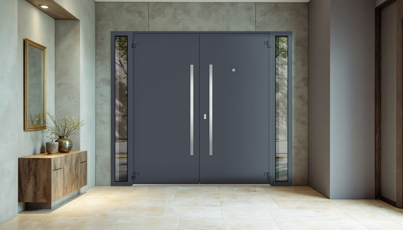 Deux 0729 Exterior Aluminum Double door view 4
