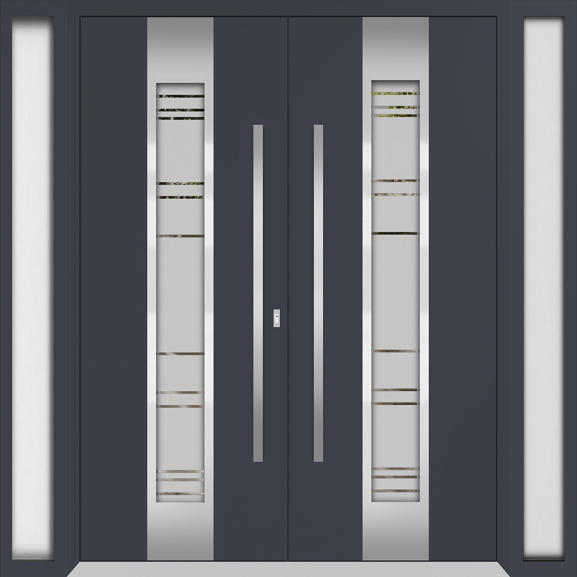 Deux 0757 Exterior Aluminum Double door