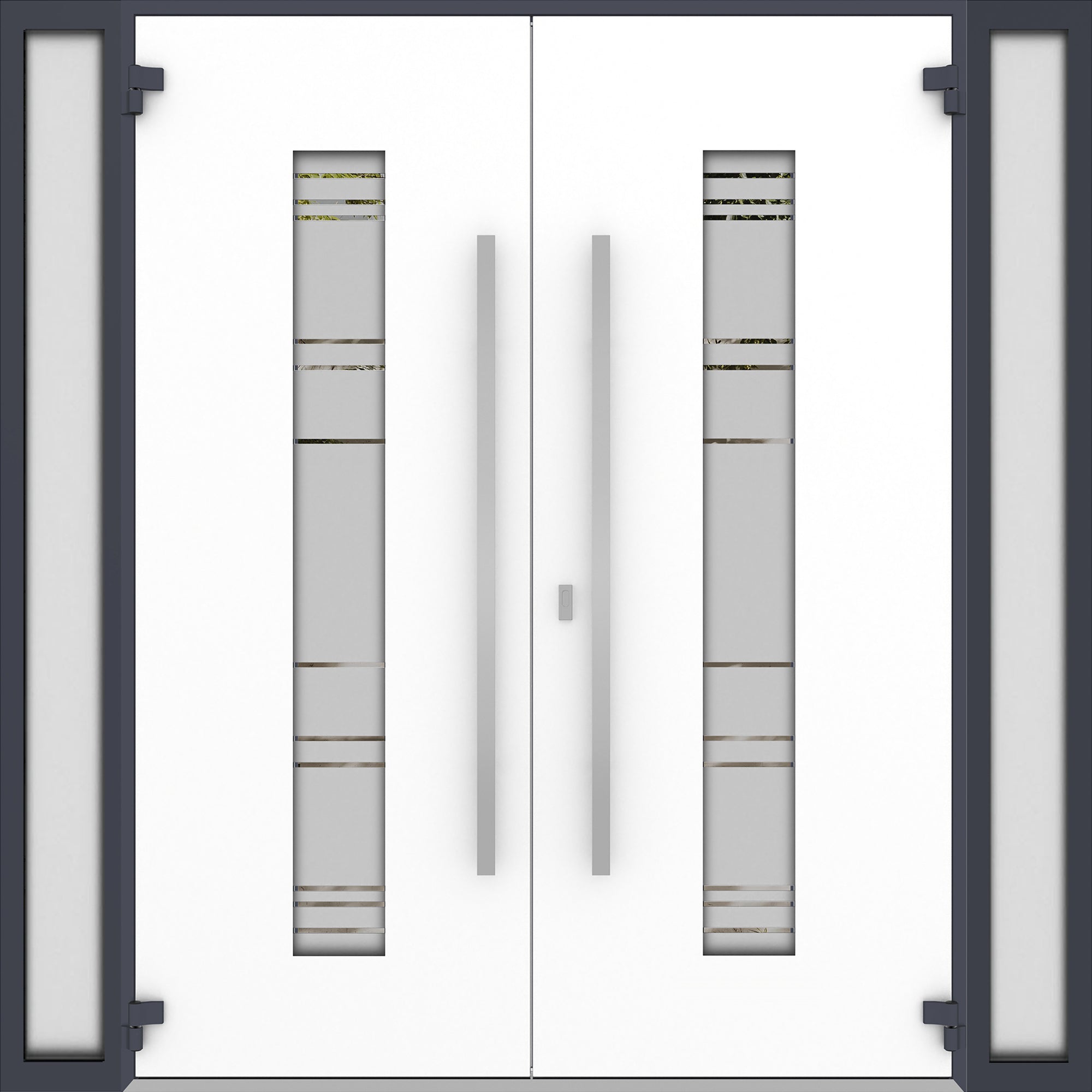 Deux 0757 Exterior Aluminum Double door view 2