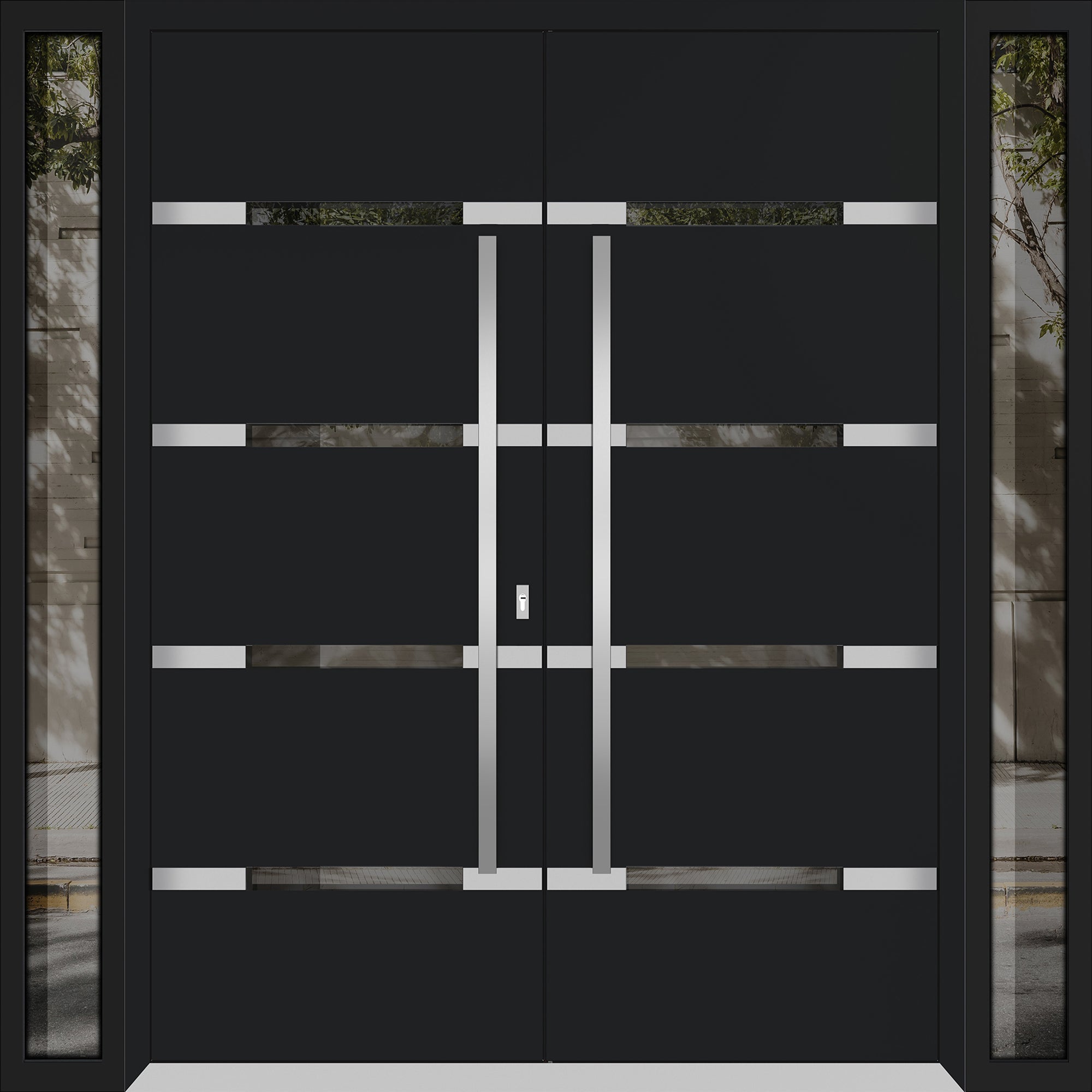 Deux 1105 Exterior Aluminum Double door