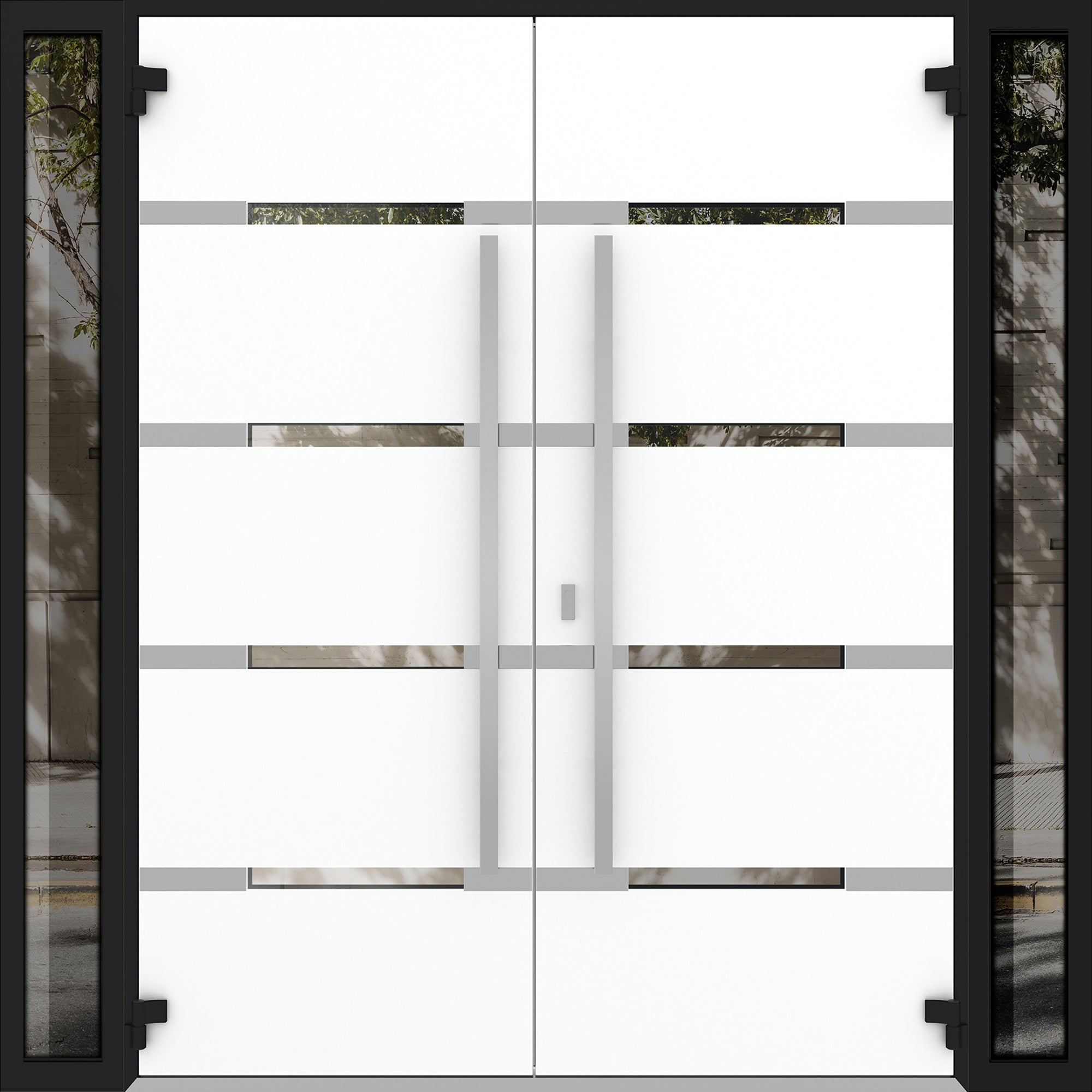Deux 1105 Exterior Aluminum Double door view 2