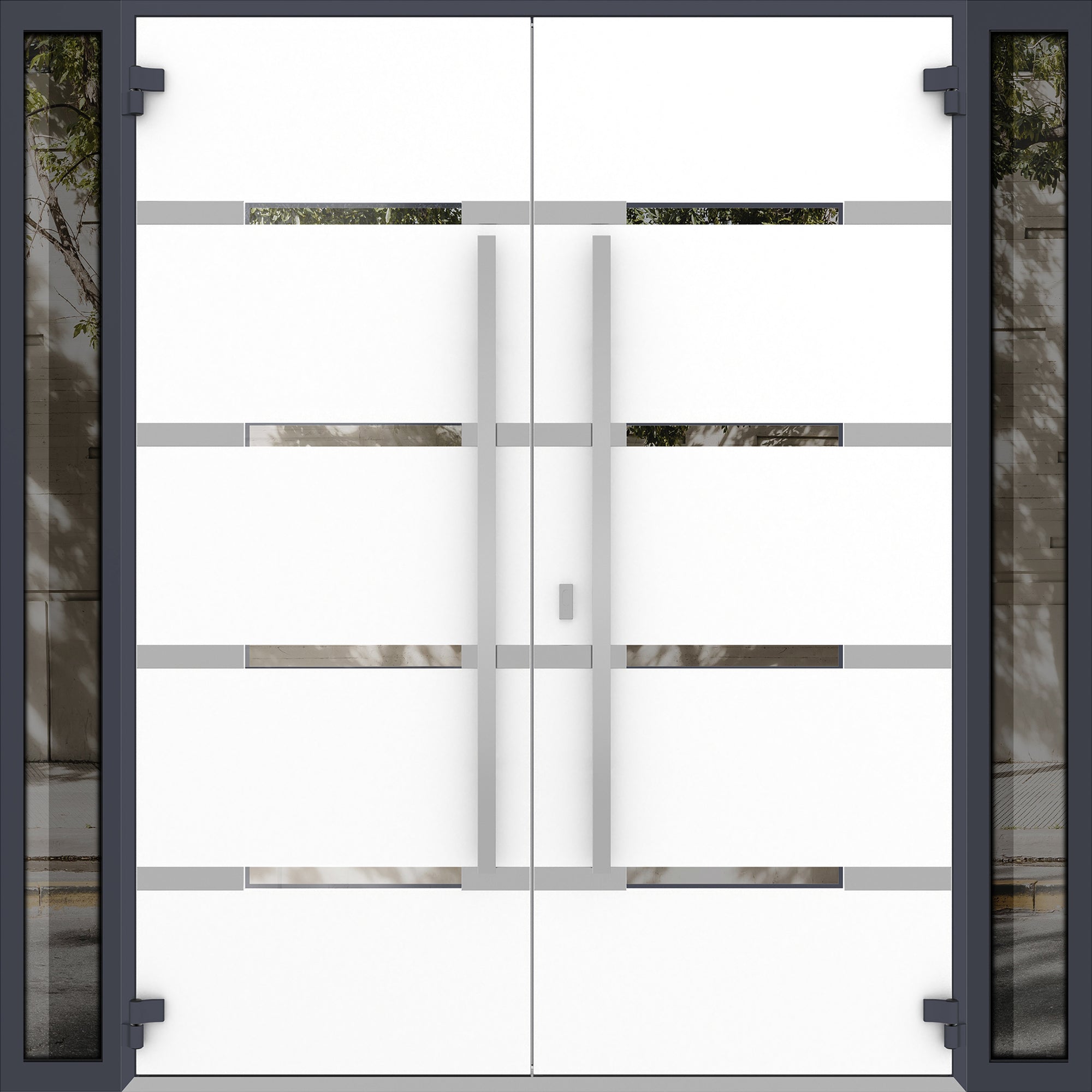 Deux 1105 Exterior Aluminum Double door view 6