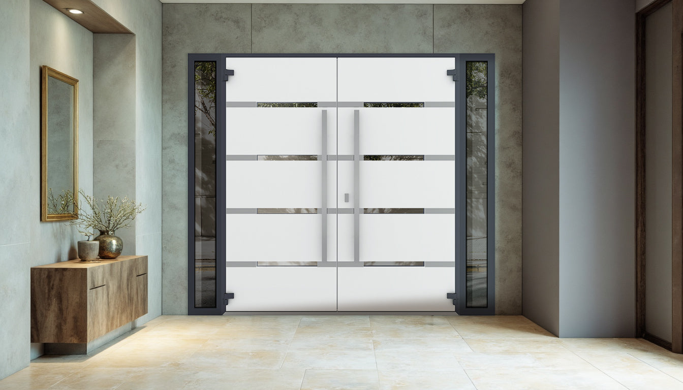 Deux 1105 Exterior Aluminum Double door view 8