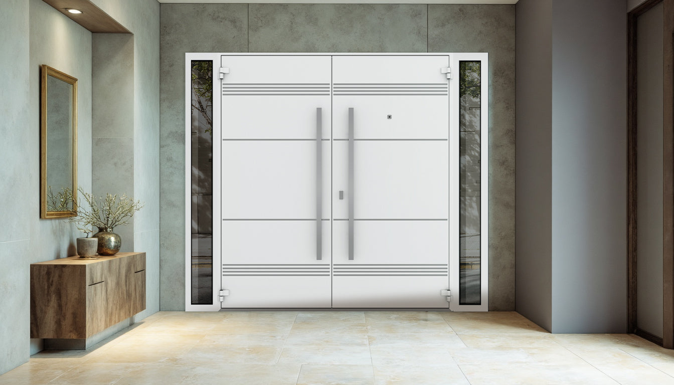 Deux 1705 Exterior Aluminum Double door view 4