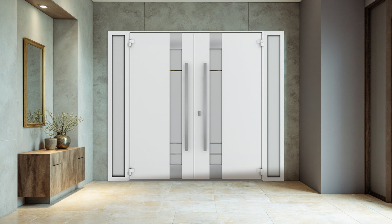 Deux 1713 Exterior Aluminum Double door view 4