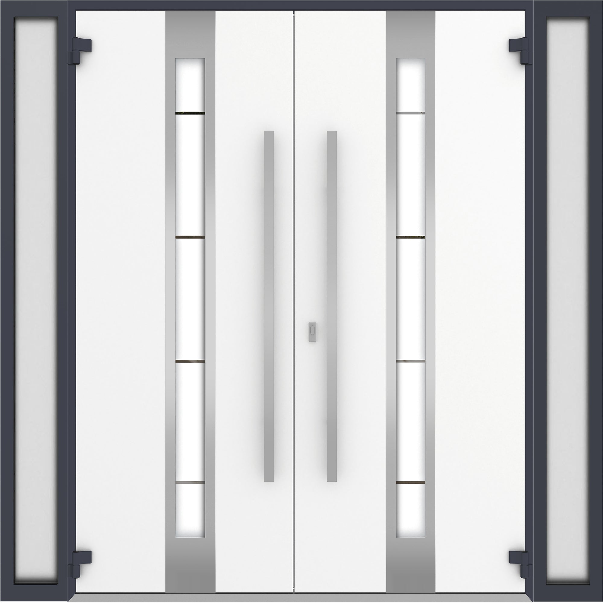 Deux 1717 Exterior Aluminum Double door view 2