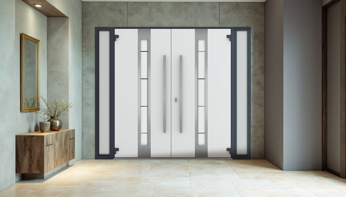 Deux 1717 Exterior Aluminum Double door view 4