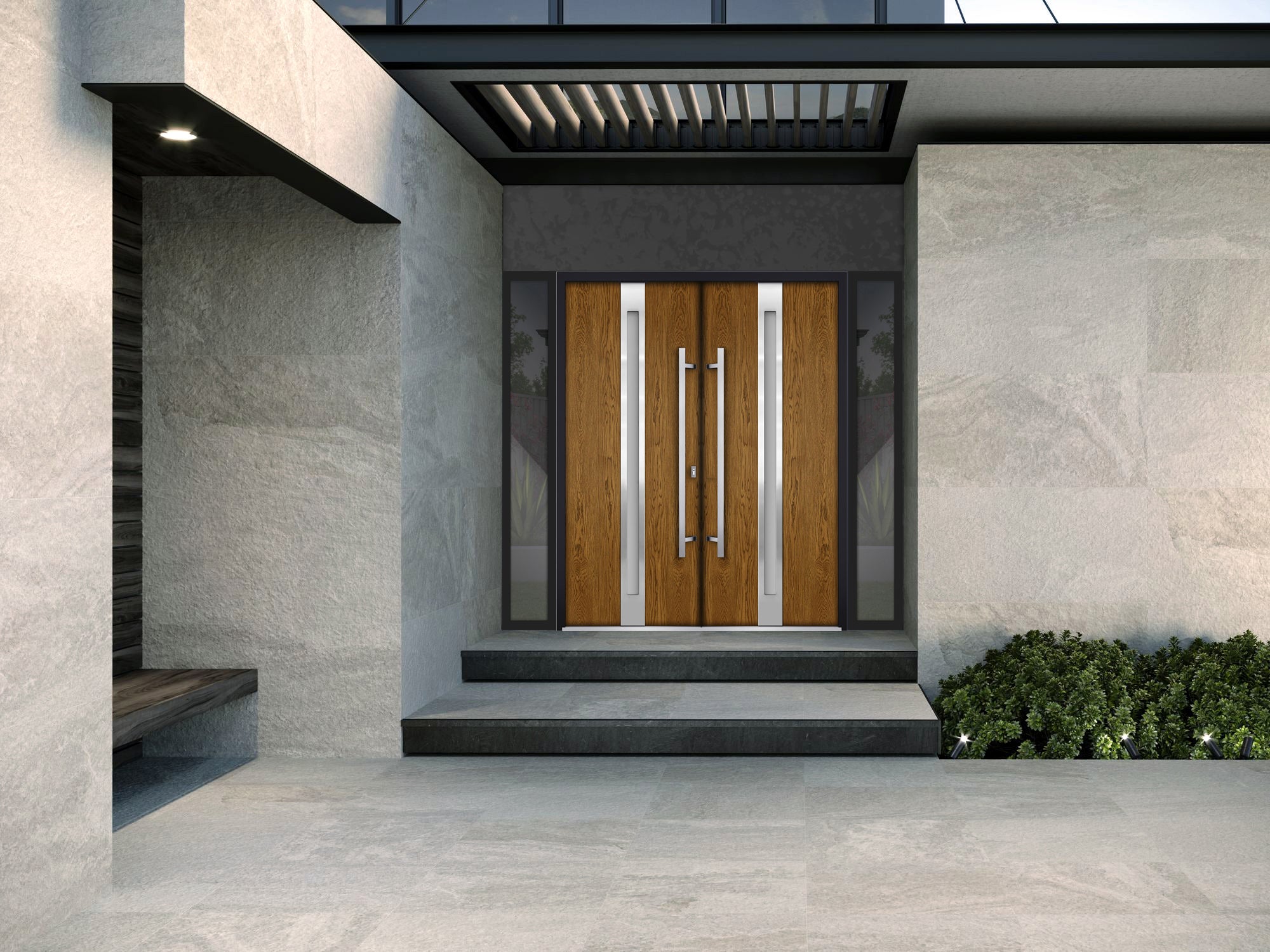 Deux 1744 Exterior Aluminum Double door view 7