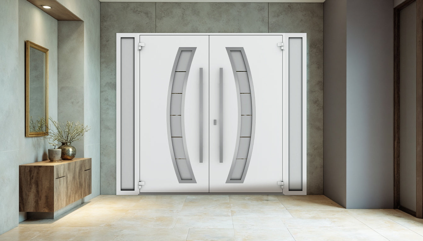 Deux 6500 Exterior Aluminum Double door view 4