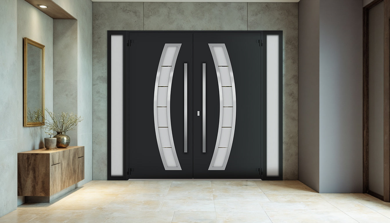 Deux 6500 Exterior Aluminum Double door view 8