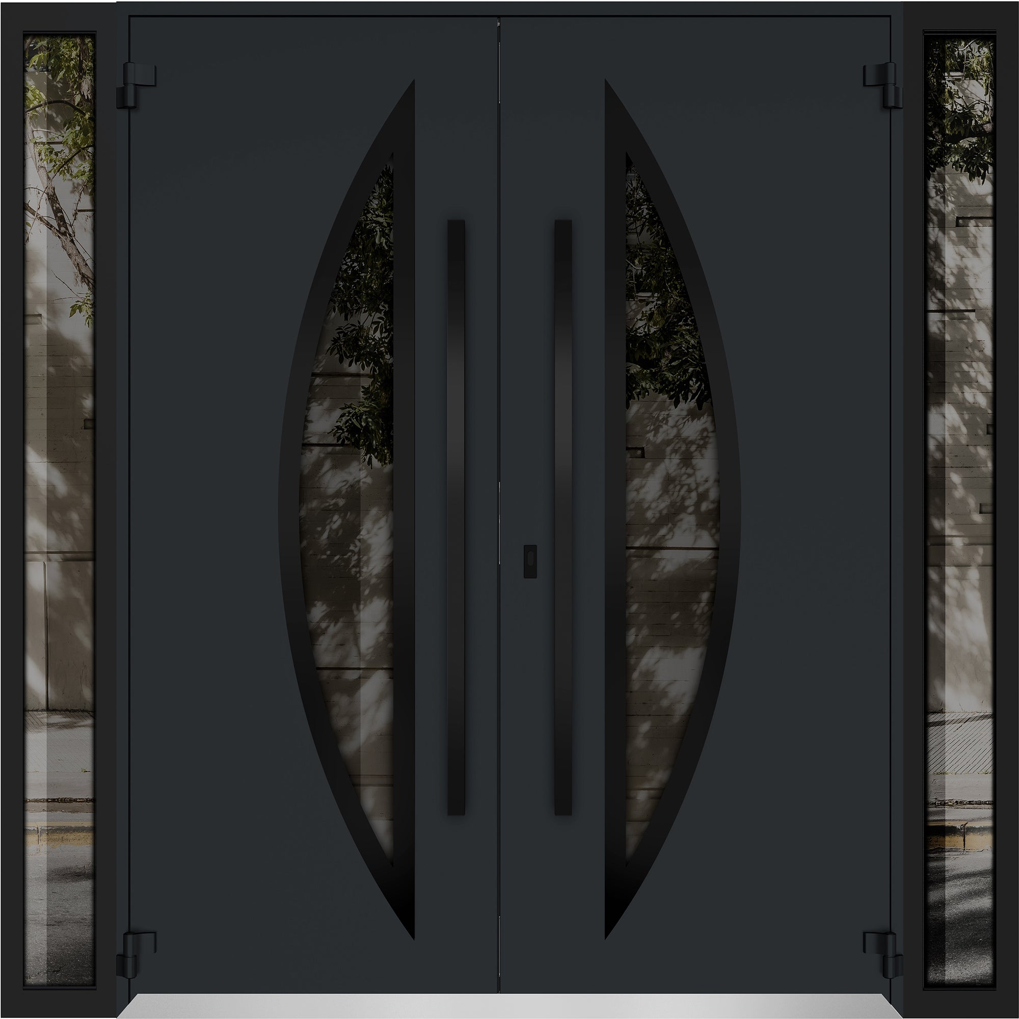 Deux 6501 Exterior Aluminum Double door view 2