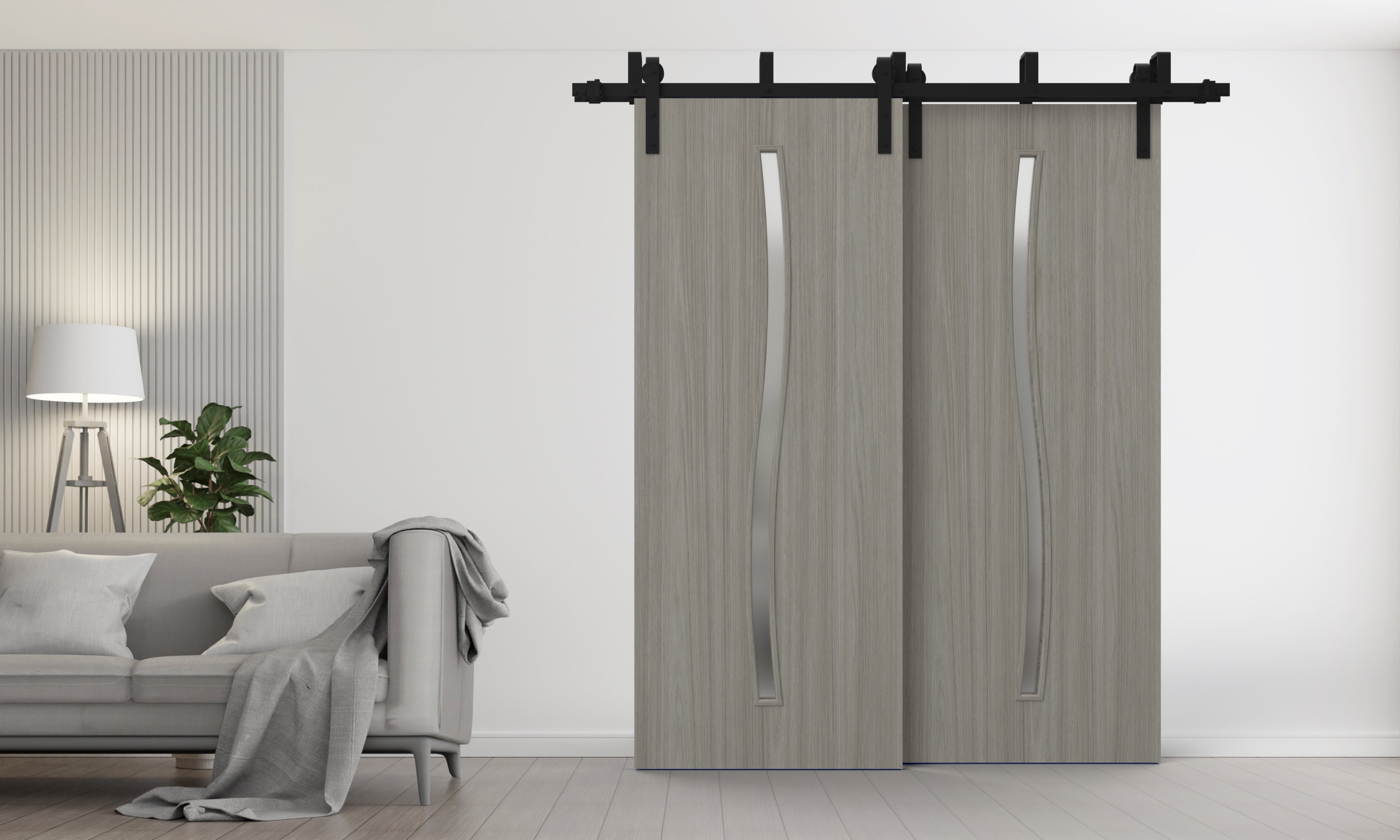 Basic 3002 Double Barn — Bypass door view 2