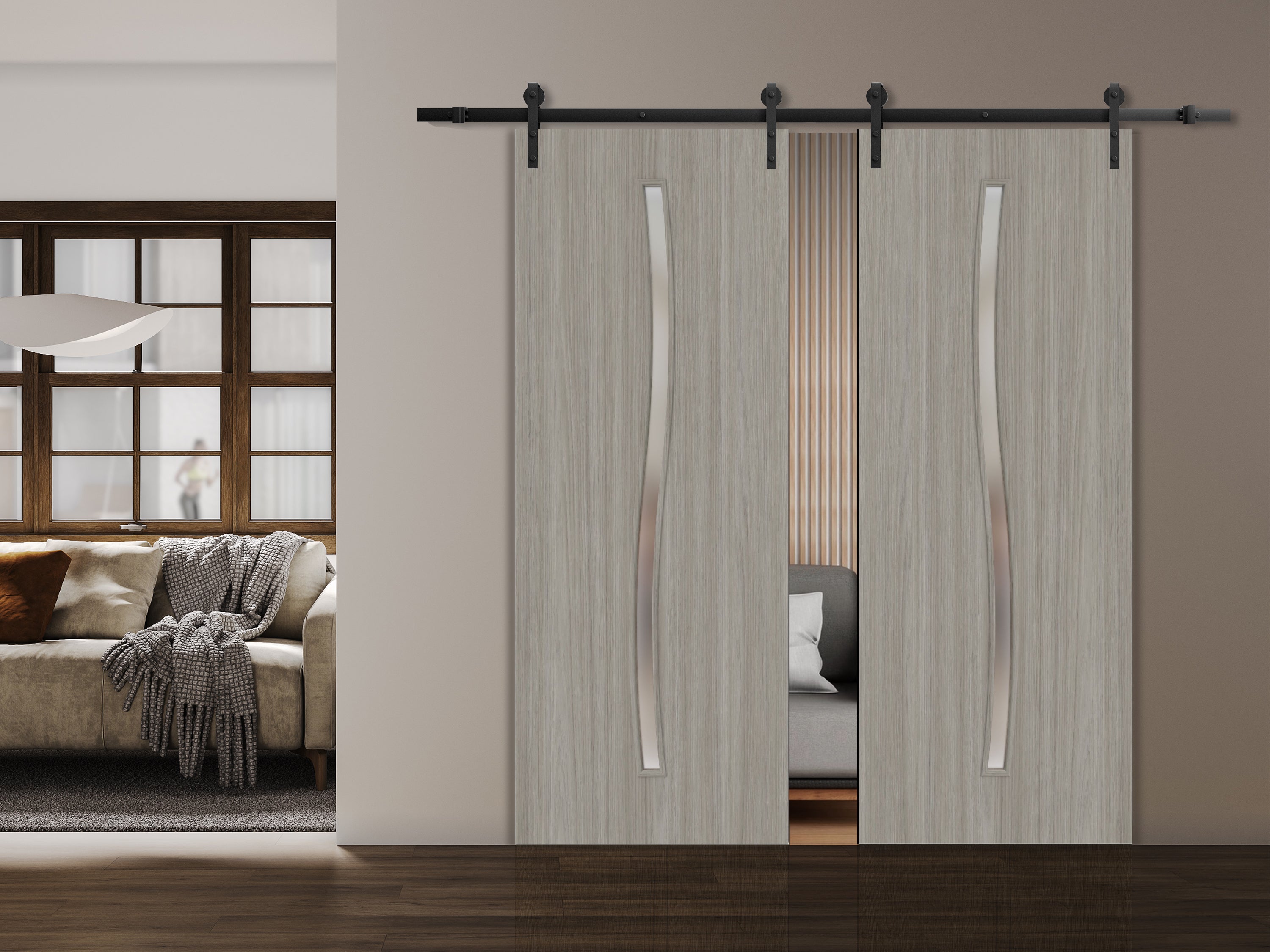 Basic 3002 Double Barn door view 2