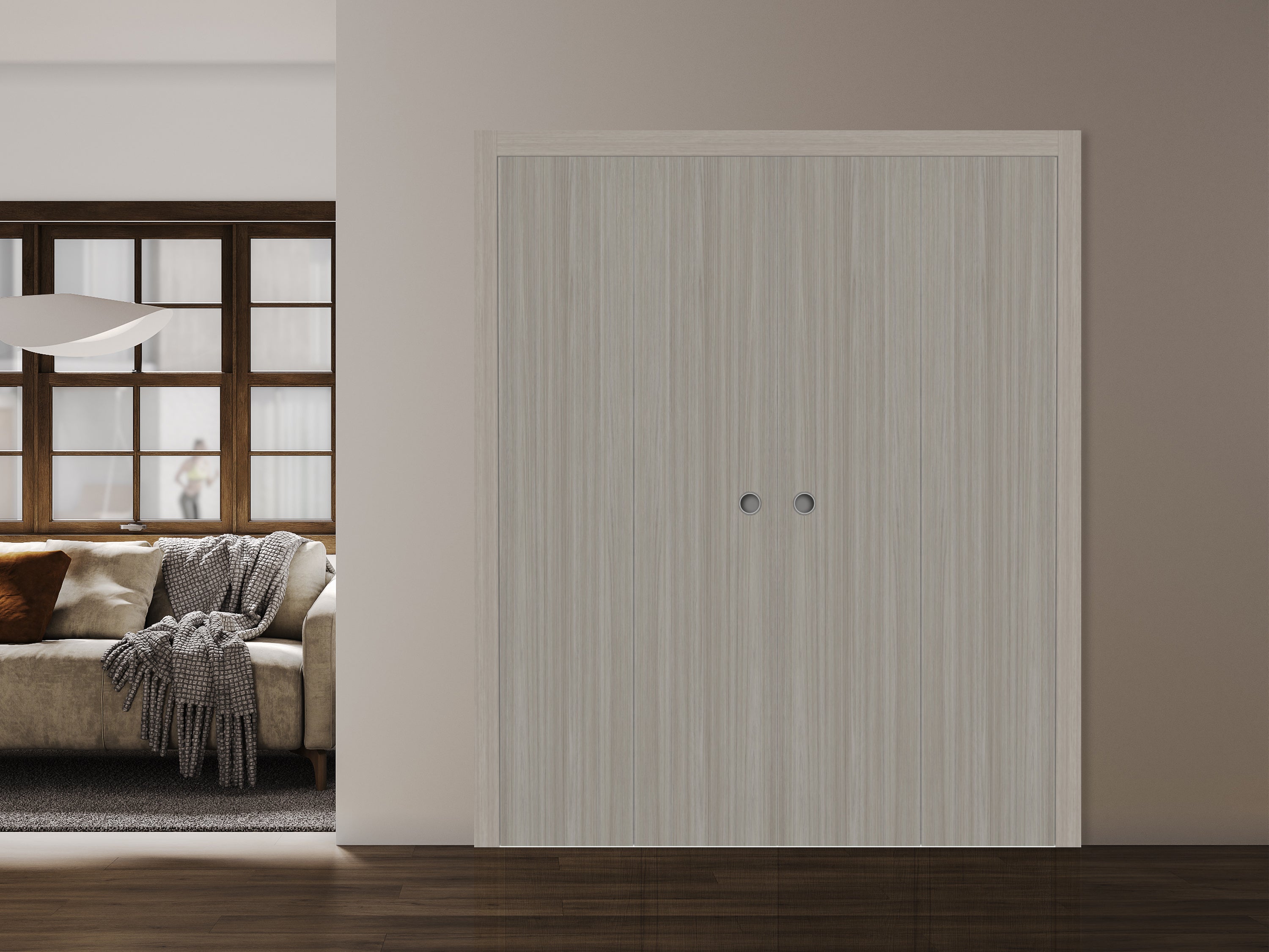 Basic 3001 Double Bi-Fold door view 2