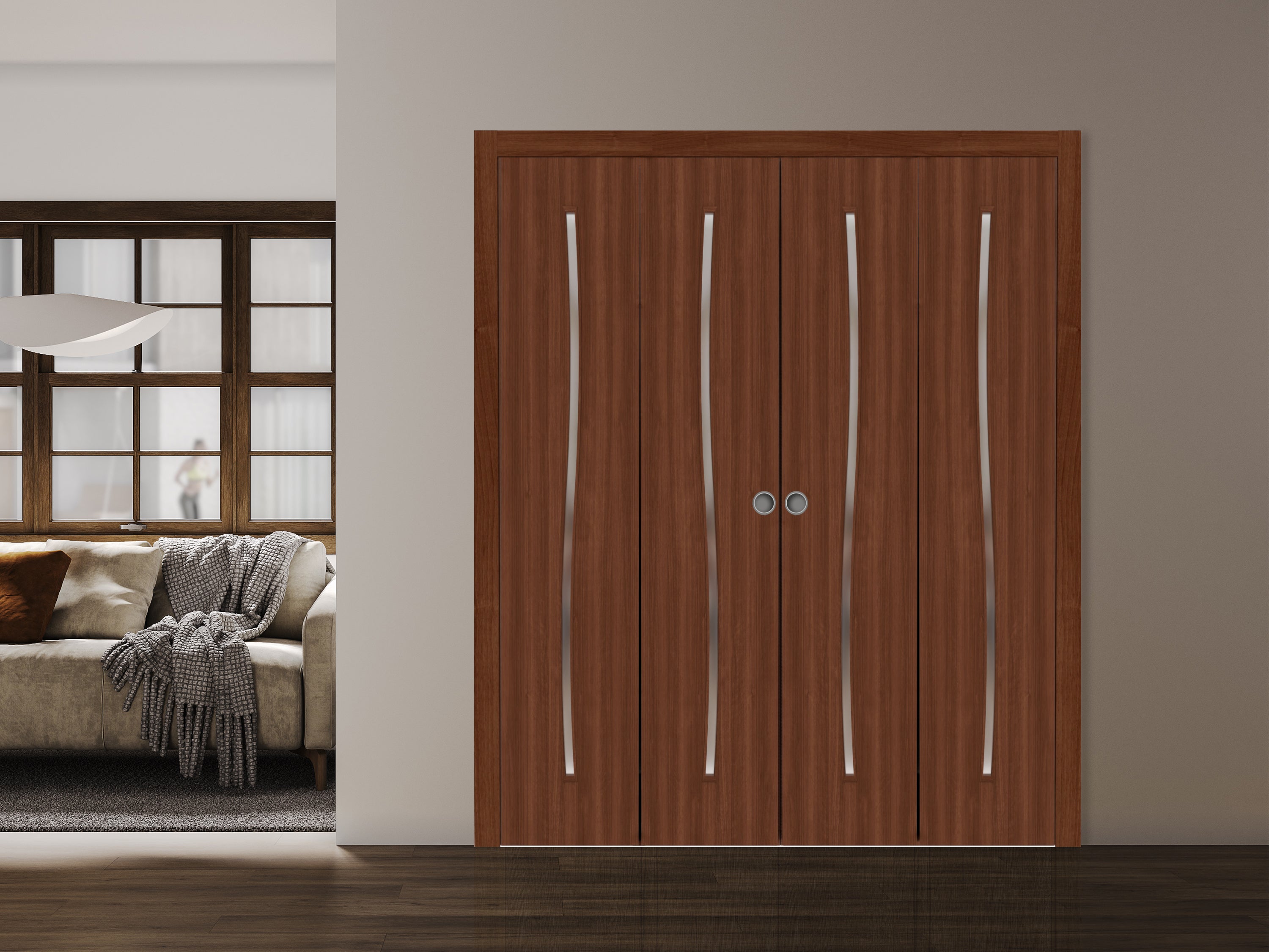 Basic 3002 Double Bi-Fold door view 6
