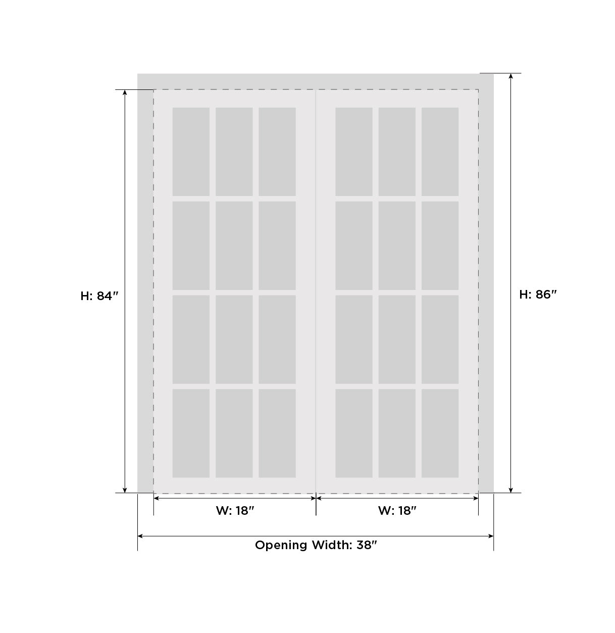 Model Double French Swing door — Doors Near Me, Los Angeles