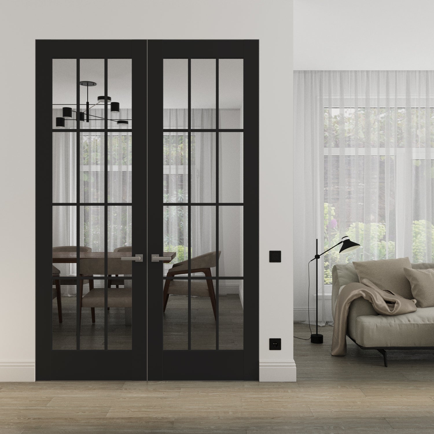 Felicia 3355 Double Frameless door view 2