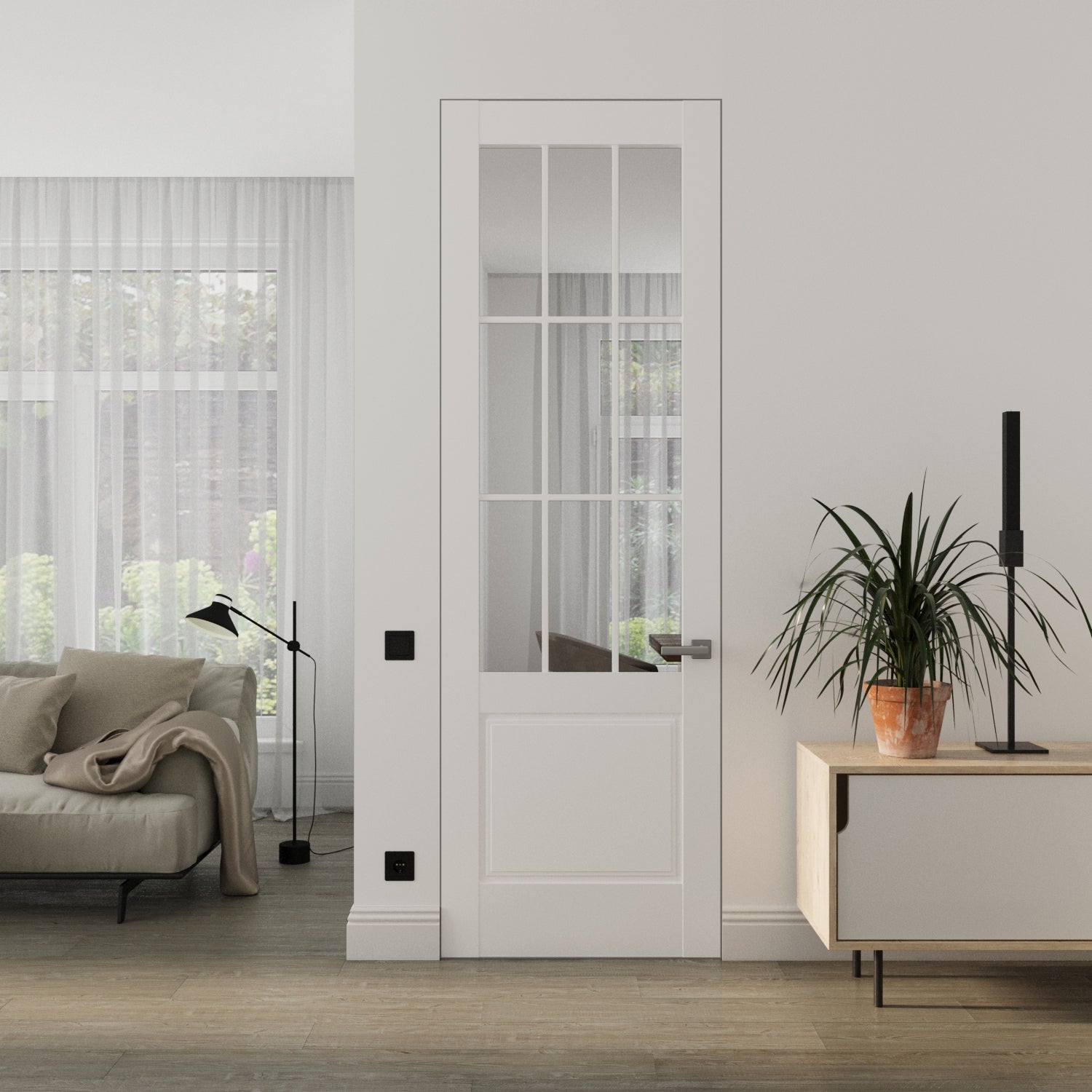 Felicia 3599 Frameless door view 2
