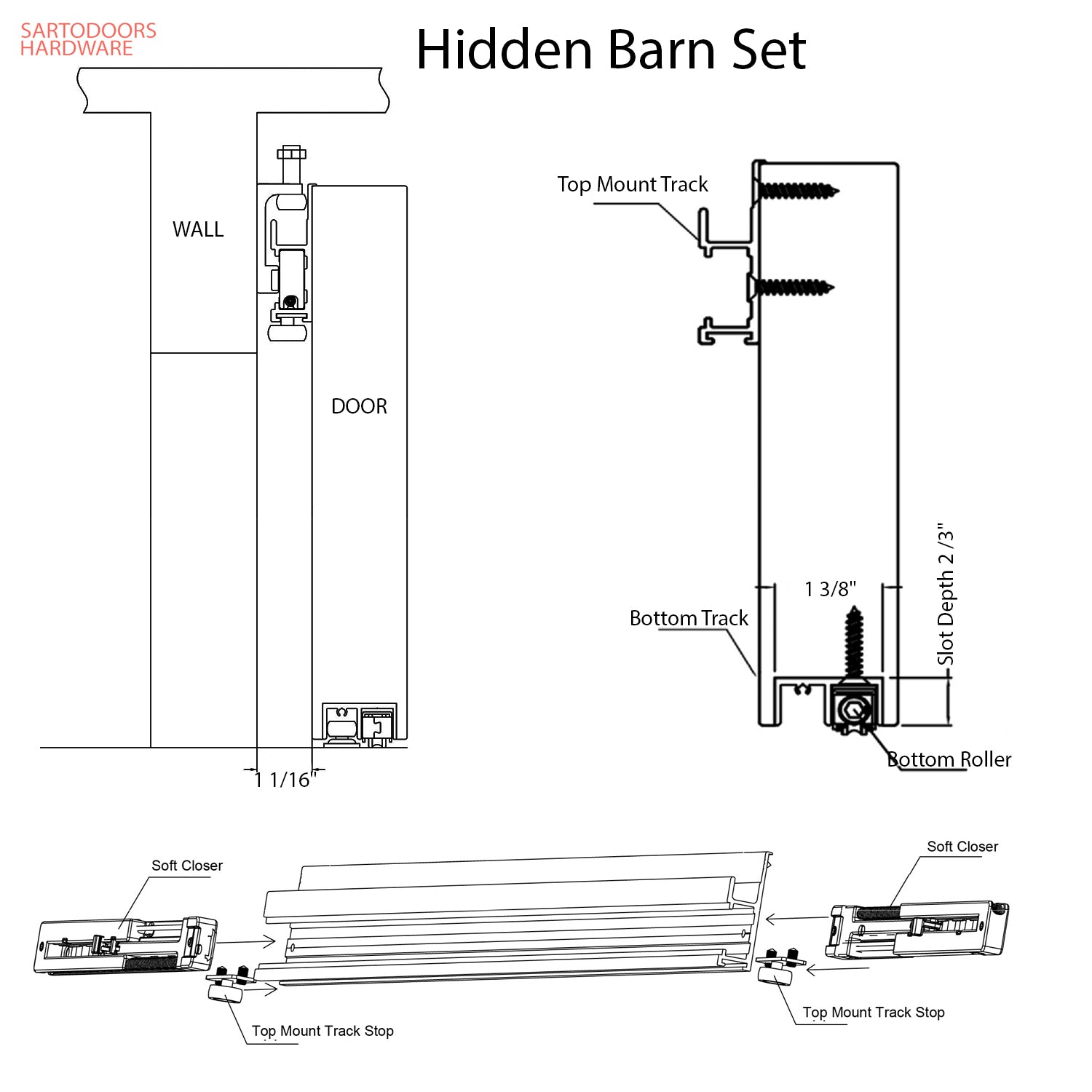 Planum 0011 Hidden Barn door view 3