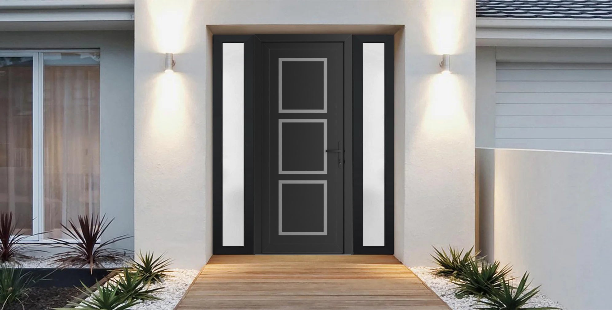 Manux 8661 Exterior PVC/Metal door view 6
