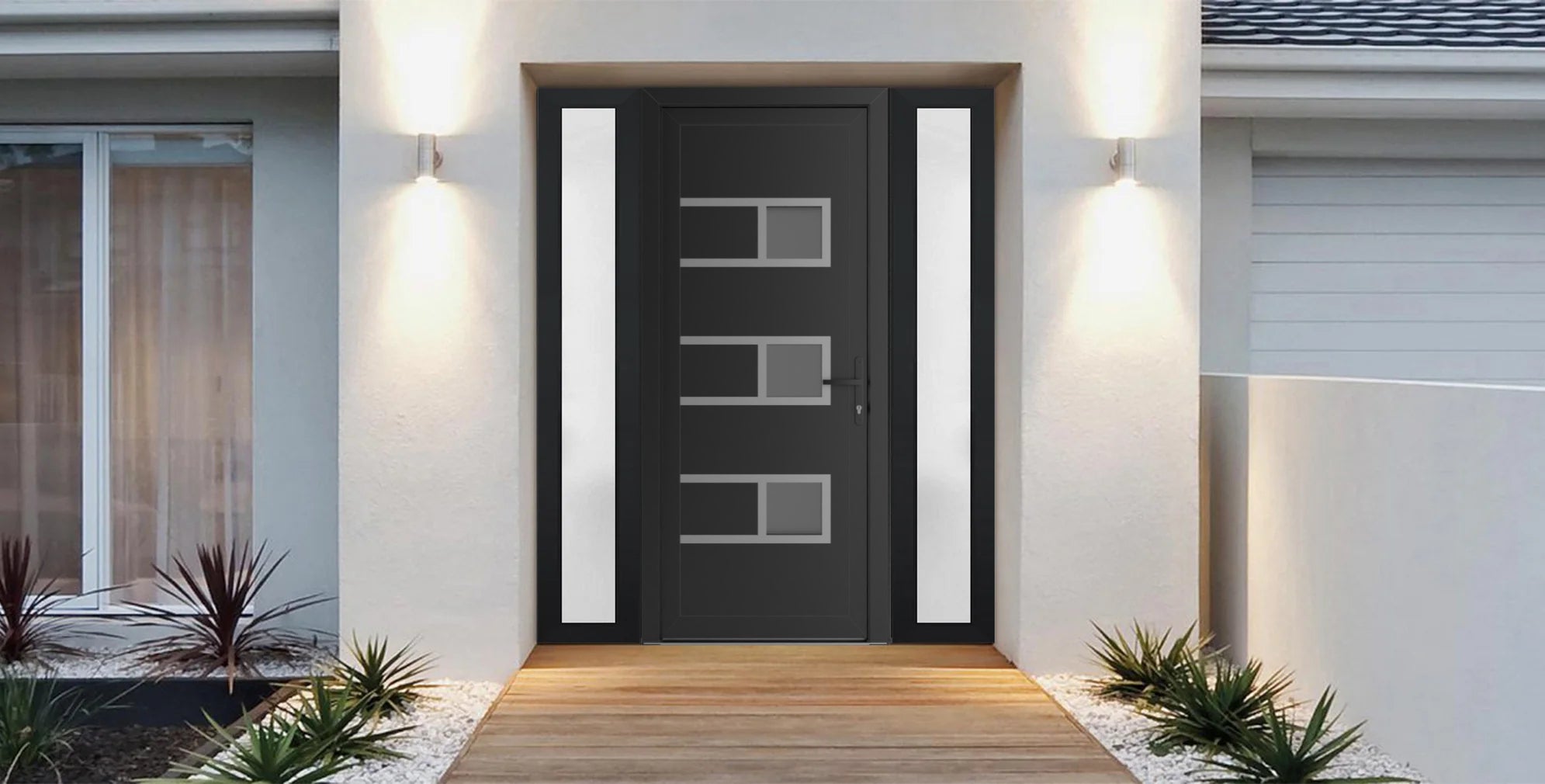 Manux 8933 Exterior PVC/Metal door view 6