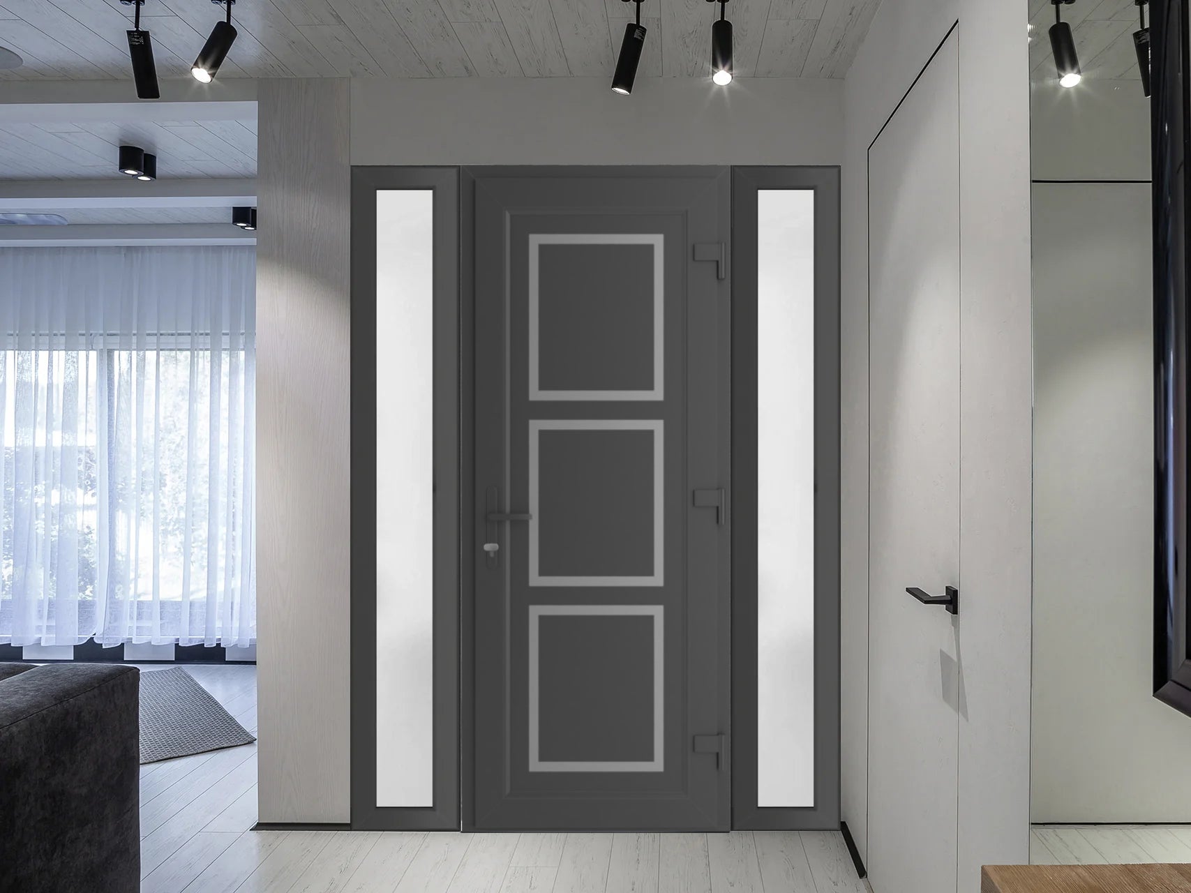 Manux 8661 Exterior PVC/Metal door view 3