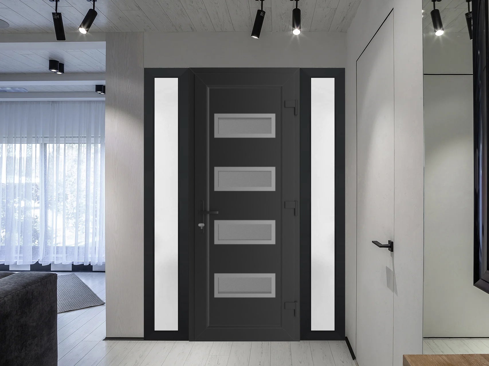 Manux 8113 Exterior PVC/Metal door view 6