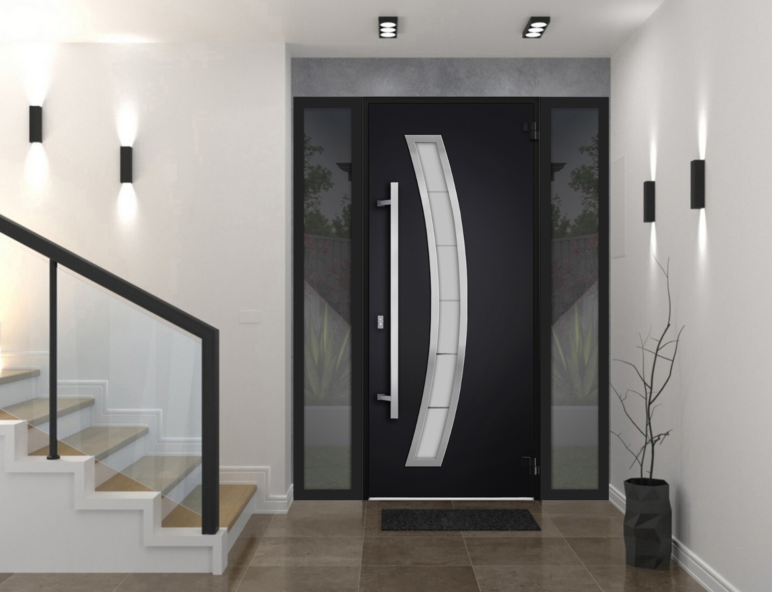 Deux 6500 Exterior Aluminum door view 2