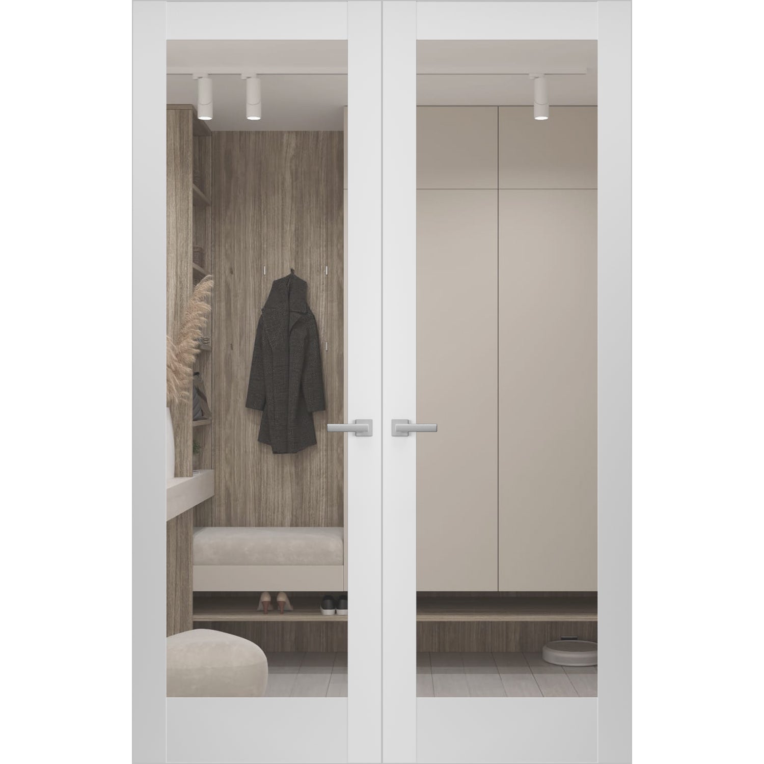 Lucia 2166 Double Frameless door view 5