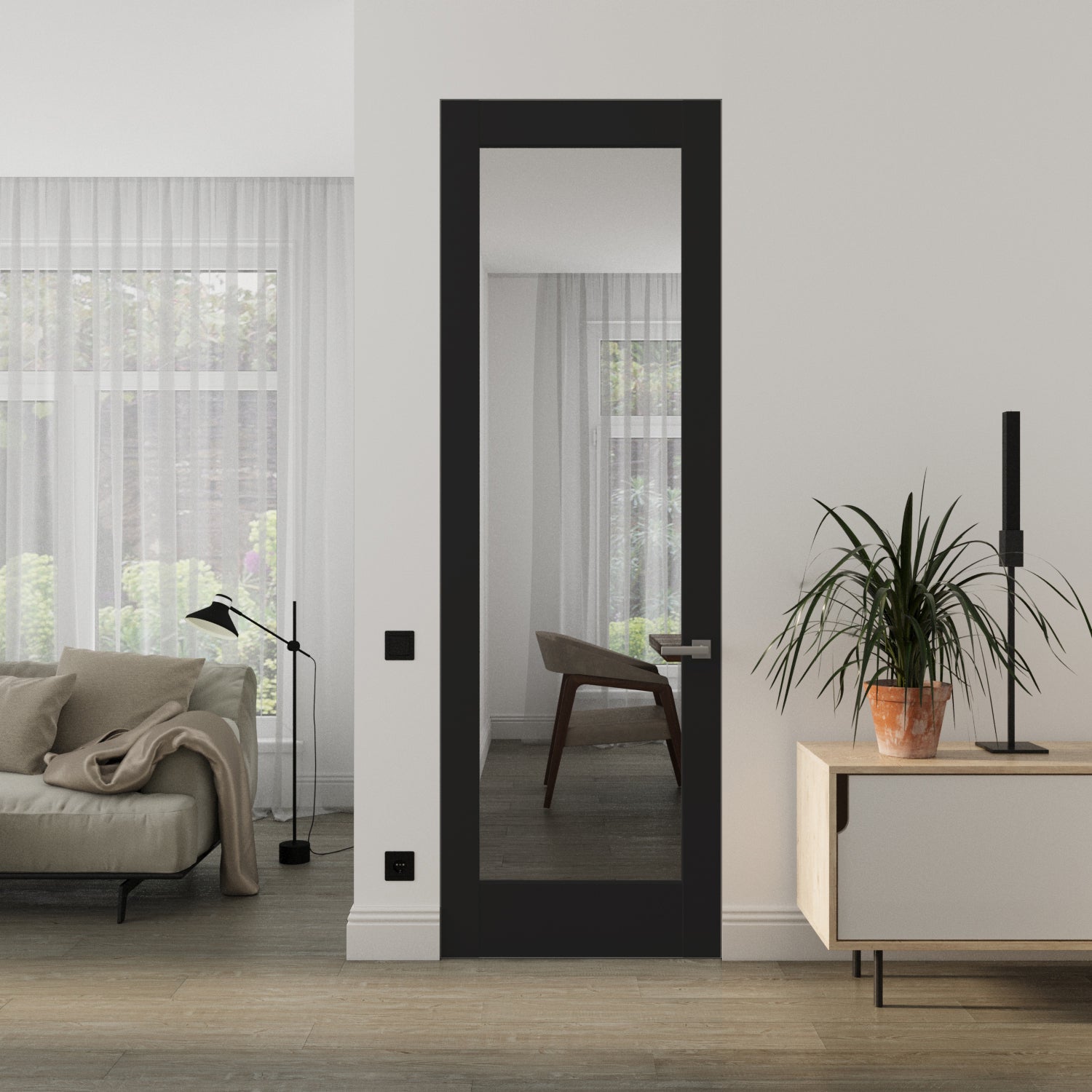 Lucia 2166 Frameless door view 2