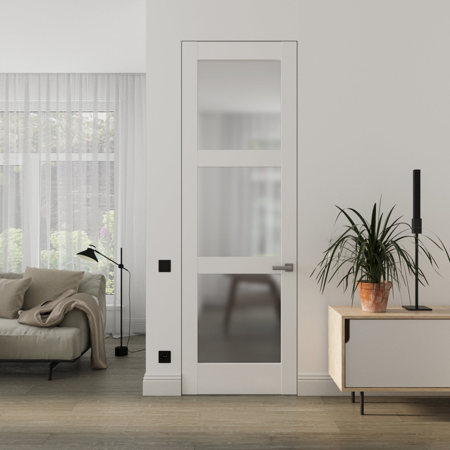 Lucia 2552 Frameless door view 2