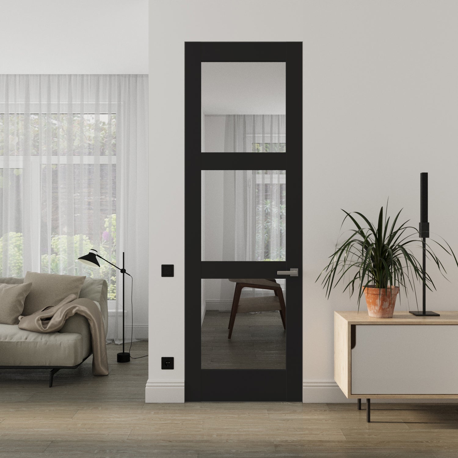 Lucia 2555 Frameless door view 2