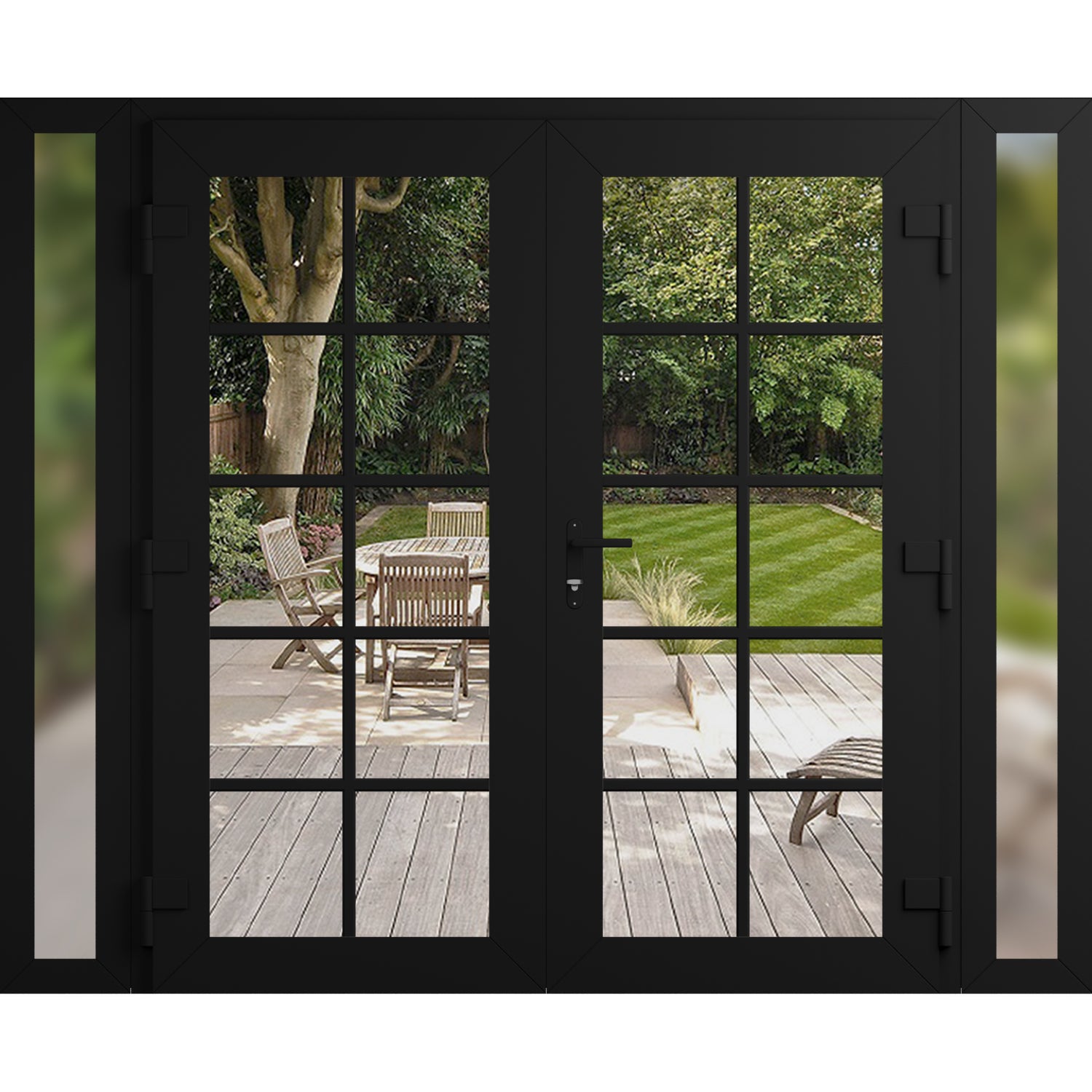 Manux 8100 Exterior PVC/Metal door view 2