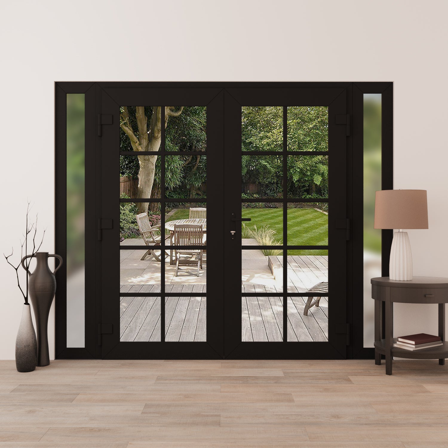 Manux 8100 Exterior PVC/Metal door view 4