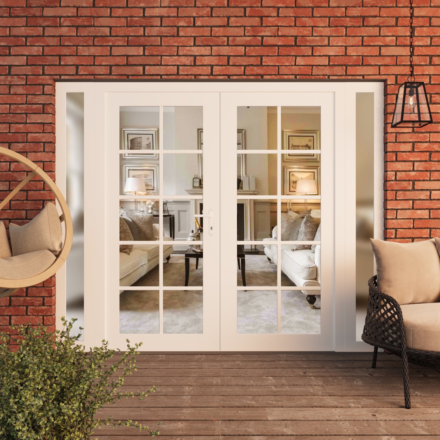 Manux 8100 Exterior PVC/Metal door view 7