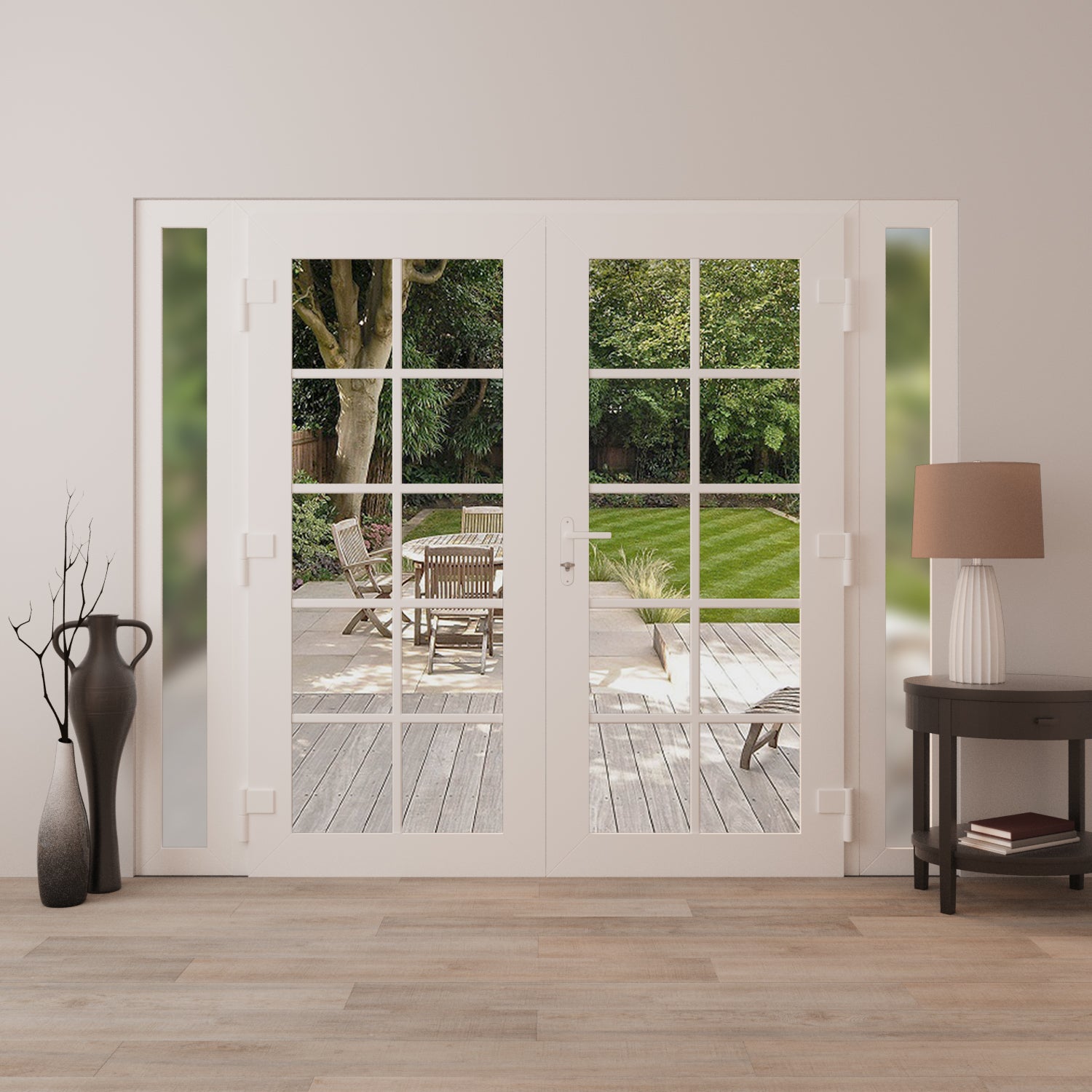 Manux 8100 Exterior PVC/Metal door view 8