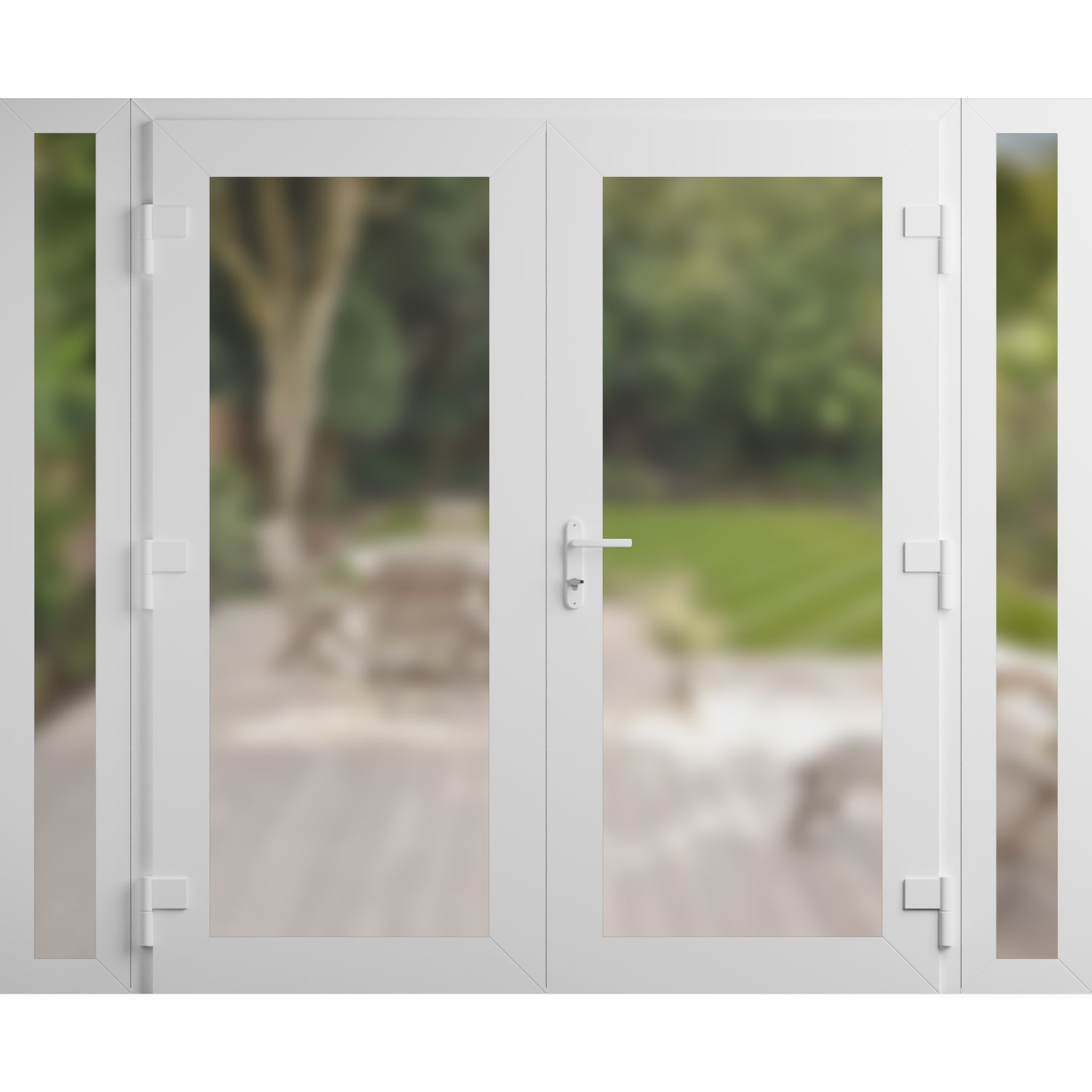 Manux 8102 Exterior PVC/Metal door view 6
