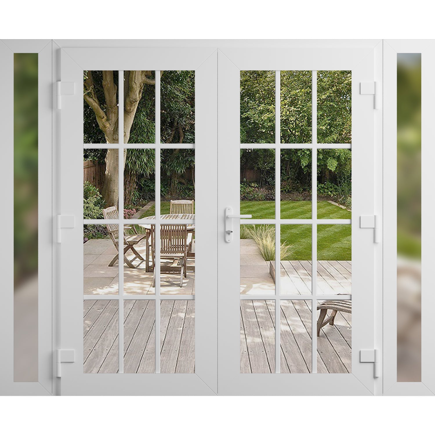 Manux 8355 Exterior PVC/Metal door view 6