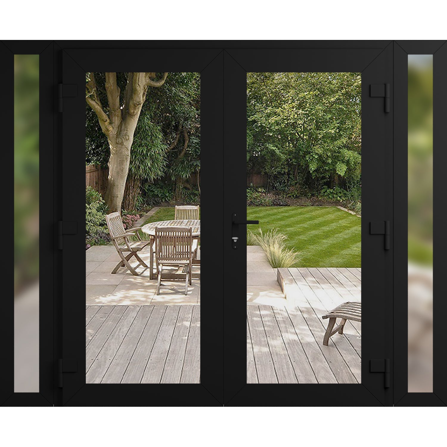Manux 8666 Exterior PVC/Metal door view 2